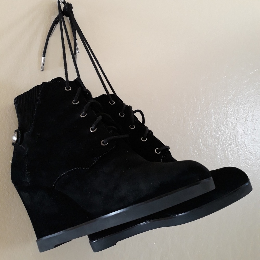Michael Kors Suede Wedge Bootie
